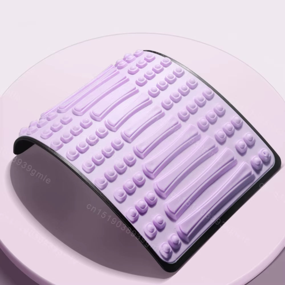 Adjustable Lumbar Stretcher Home Use Yoga Back Extension Aid Massage Nodes Therapeutic Spine Alignment Muscle Relaxation Tool