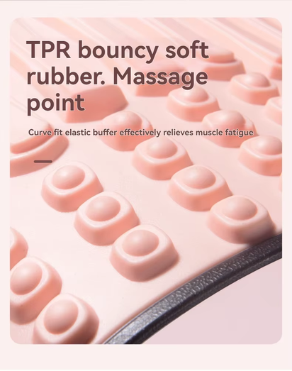 Adjustable Lumbar Stretcher Home Use Yoga Back Extension Aid Massage Nodes Therapeutic Spine Alignment Muscle Relaxation Tool