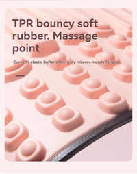 Adjustable Lumbar Stretcher Home Use Yoga Back Extension Aid Massage Nodes Therapeutic Spine Alignment Muscle Relaxation Tool