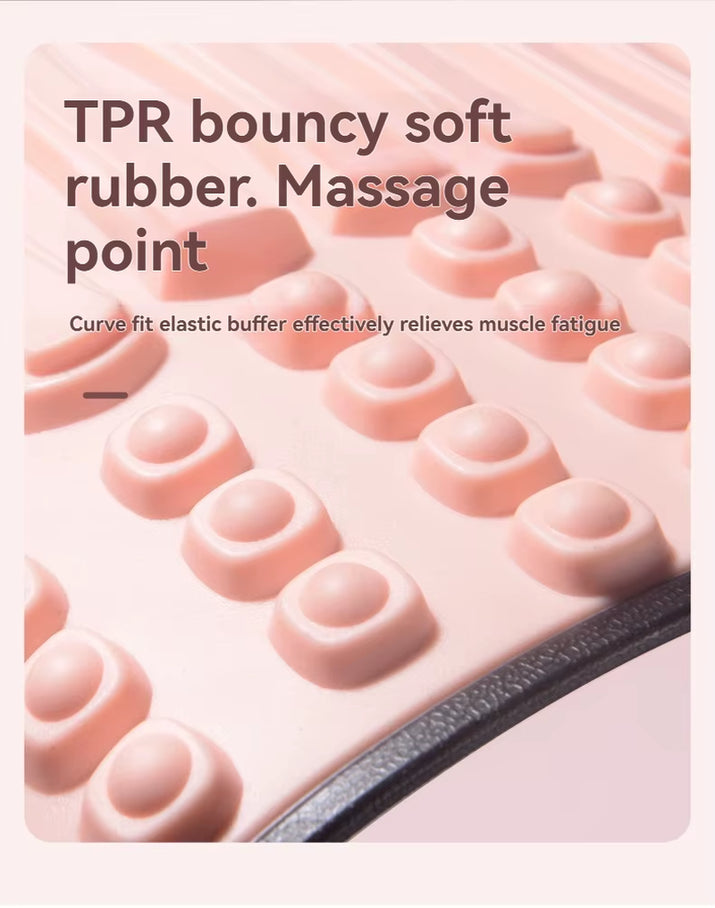 Adjustable Lumbar Stretcher Home Use Yoga Back Extension Aid Massage Nodes Therapeutic Spine Alignment Muscle Relaxation Tool