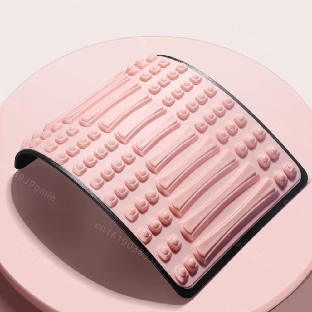 Adjustable Lumbar Stretcher Home Use Yoga Back Extension Aid Massage Nodes Therapeutic Spine Alignment Muscle Relaxation Tool