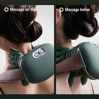 Bionic Heated Massage Master Neck and Shoulder Massager for Pain Relief Deep Tissue Wireless Portable Electric Shiatsu