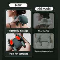 Bionic Heated Massage Master Neck and Shoulder Massager for Pain Relief Deep Tissue Wireless Portable Electric Shiatsu